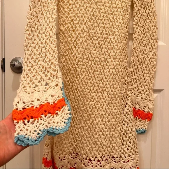 Sportmax by Max Mara Label-cut Multicolour Crochet Freccia Short Dress Size: S - Picture 8 of 14